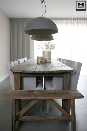 Свежая идея для дизайна: столовая в стиле рустика - отличное фото интерьера