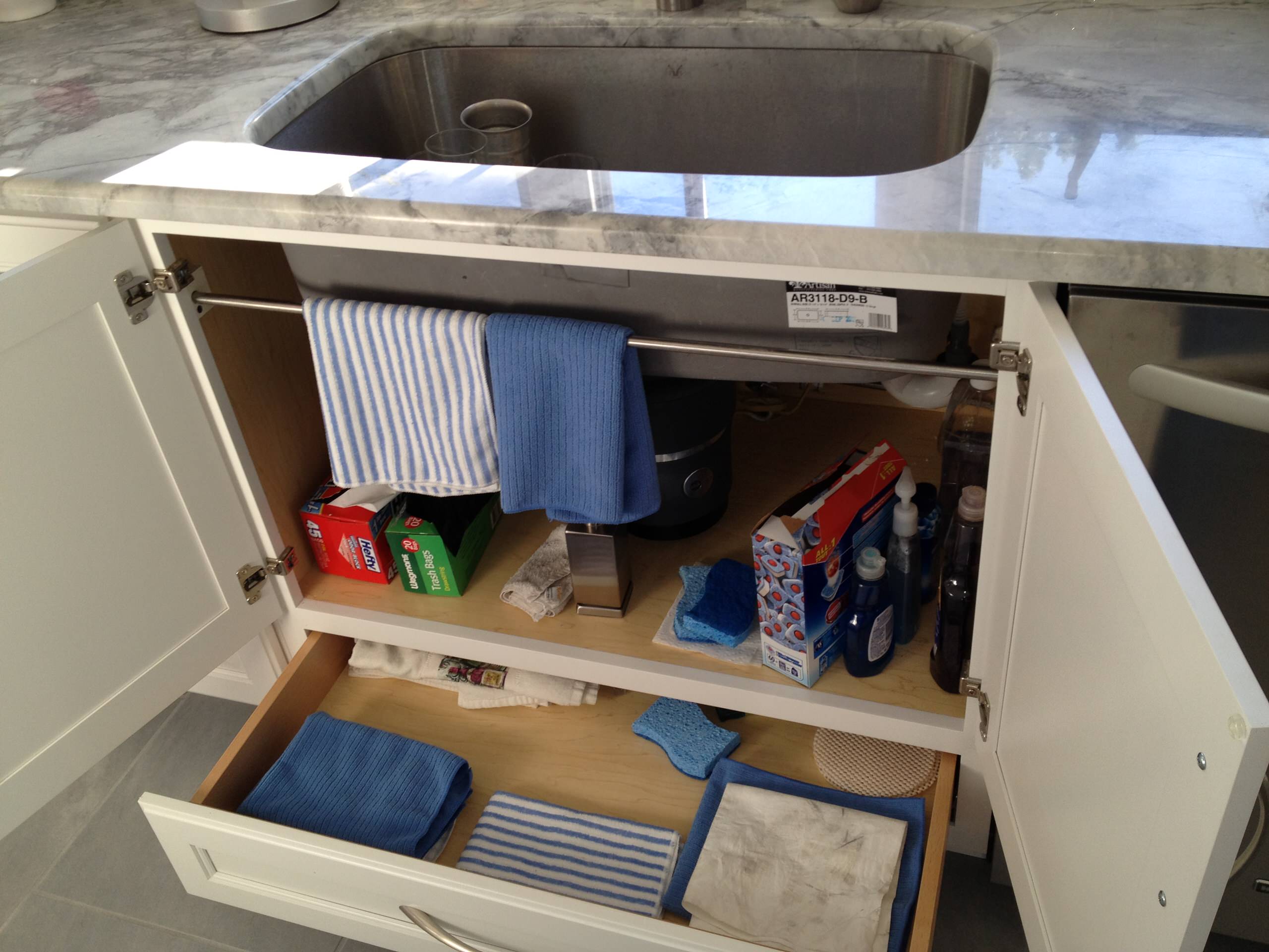 Maximize the Space Under Your Sink With This Sliding Organizer – SheKnows