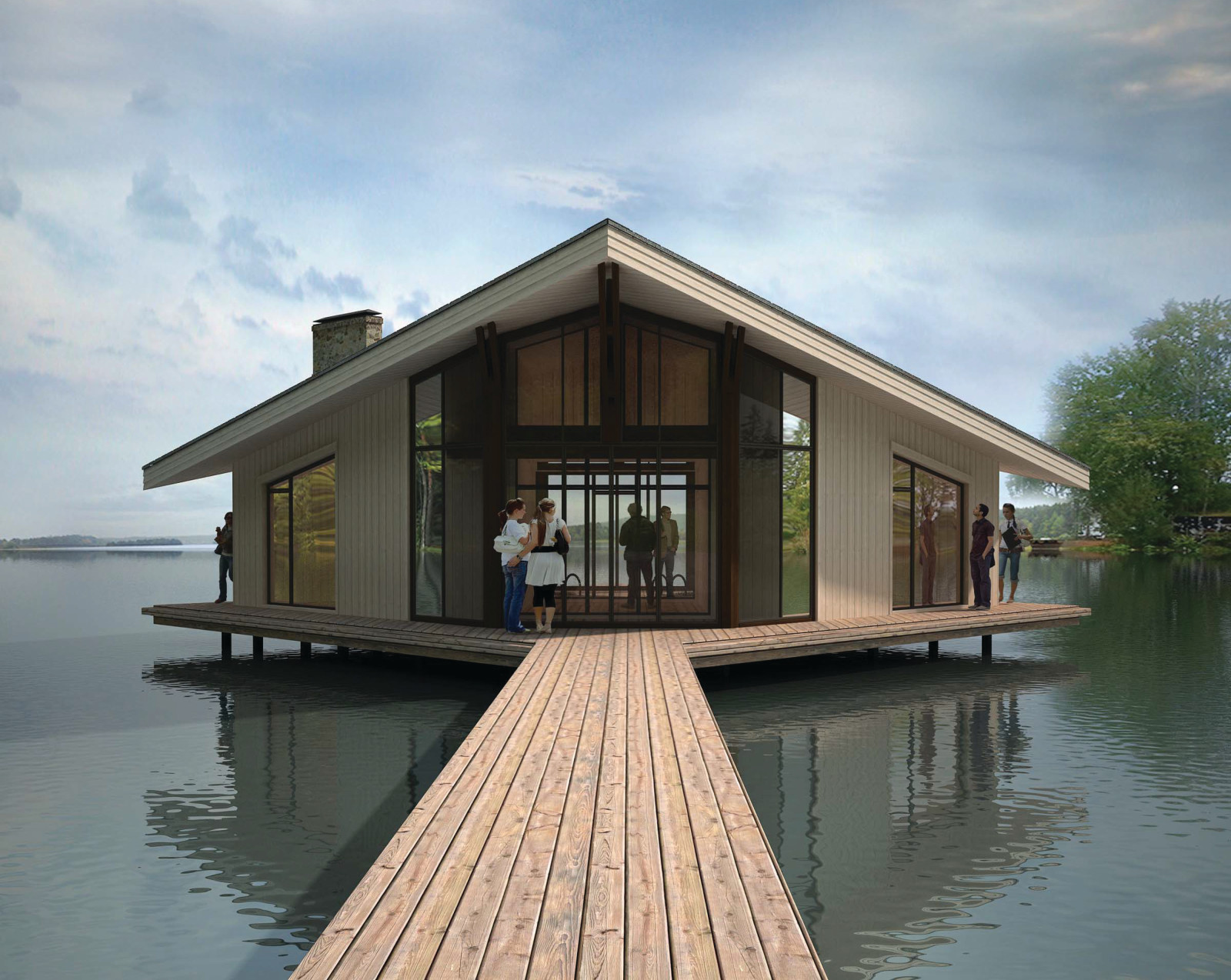 Баня на воде