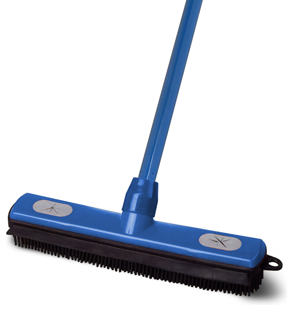 Superio HeavyDuty Rubber Push Broom With BuiltIn Squeegee, 50
