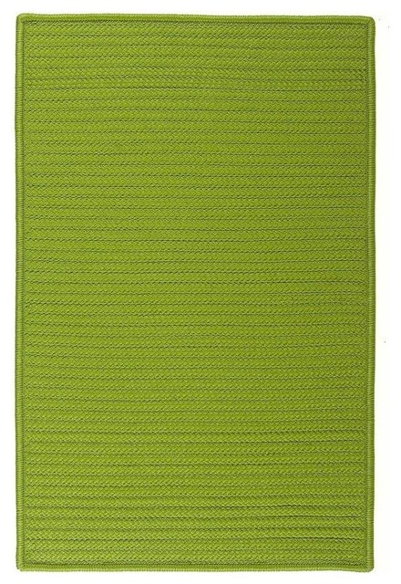 Simply Home Solid Rug, Bright Green Sample Swatch, 1'2