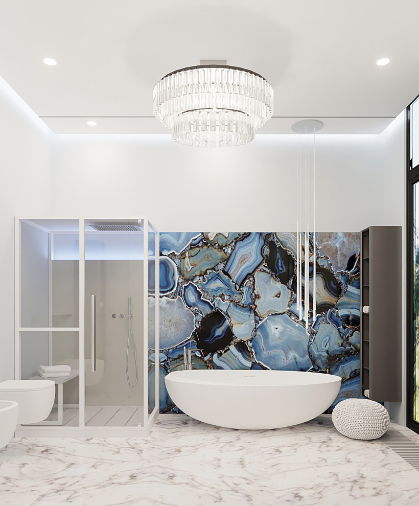 роскошная ванная комната для успешной бизнес леди