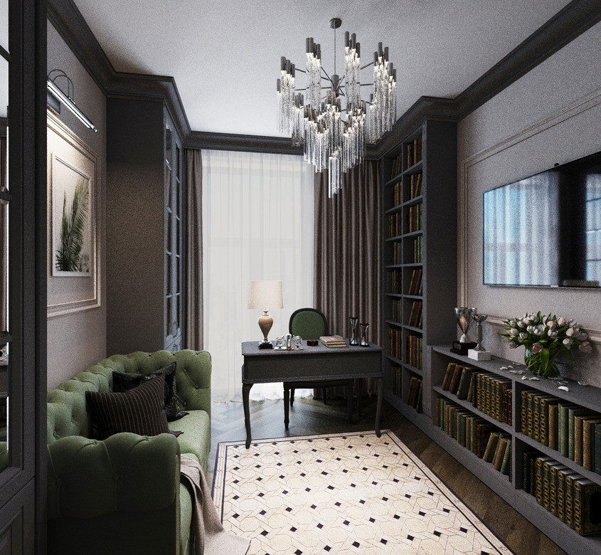 Визуализация кабинета для женщины