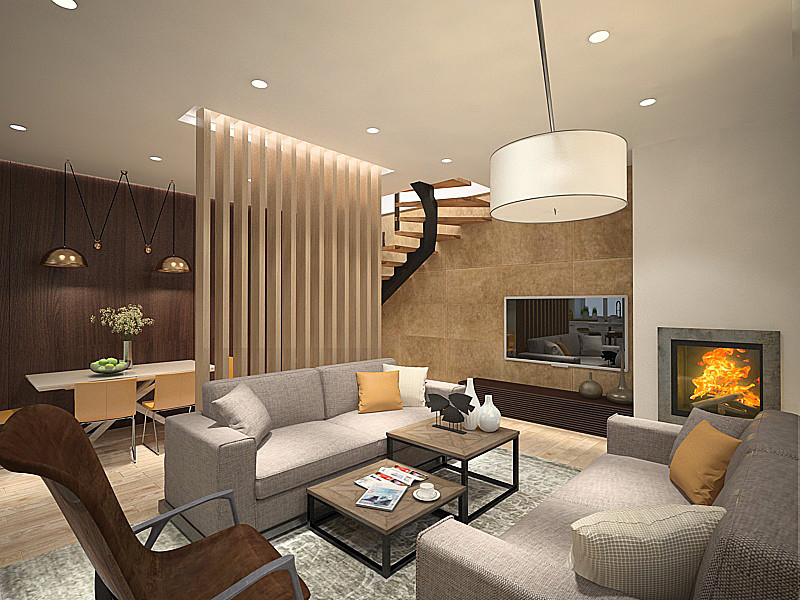 интерьер пентхауса