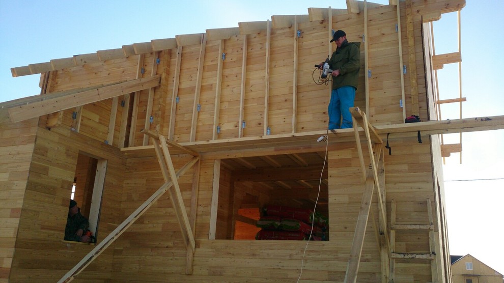 Теплый дом.Клееный брус