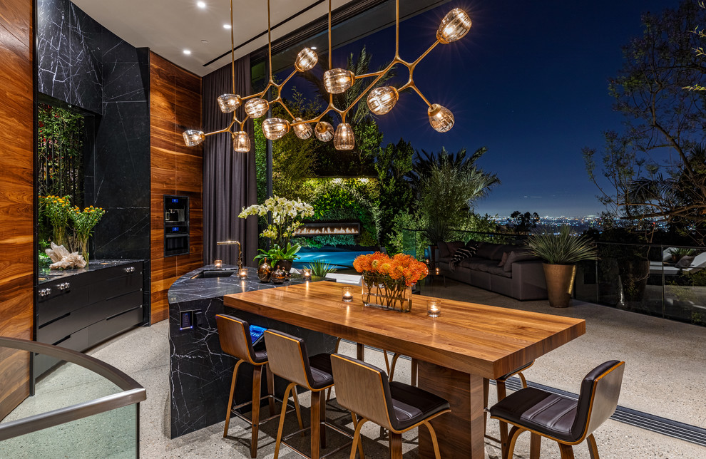 Photo of a mid-sized contemporary dining room in Los Angeles.