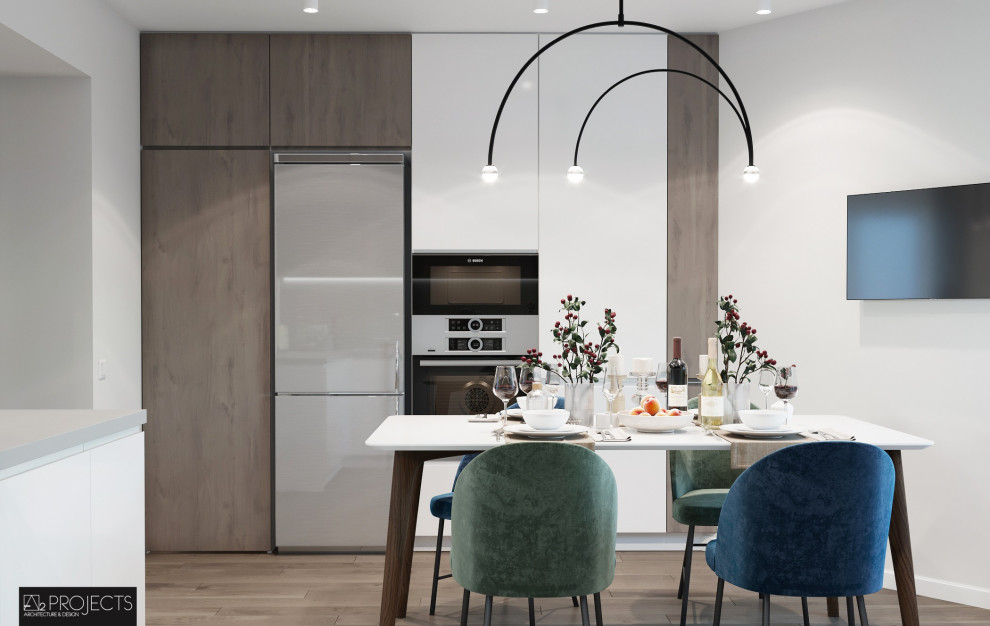 ДИЗАЙН-ПРОЕКТ ДВУХУРОВНЕВОЙ КВАРТИРЫ 104 м2