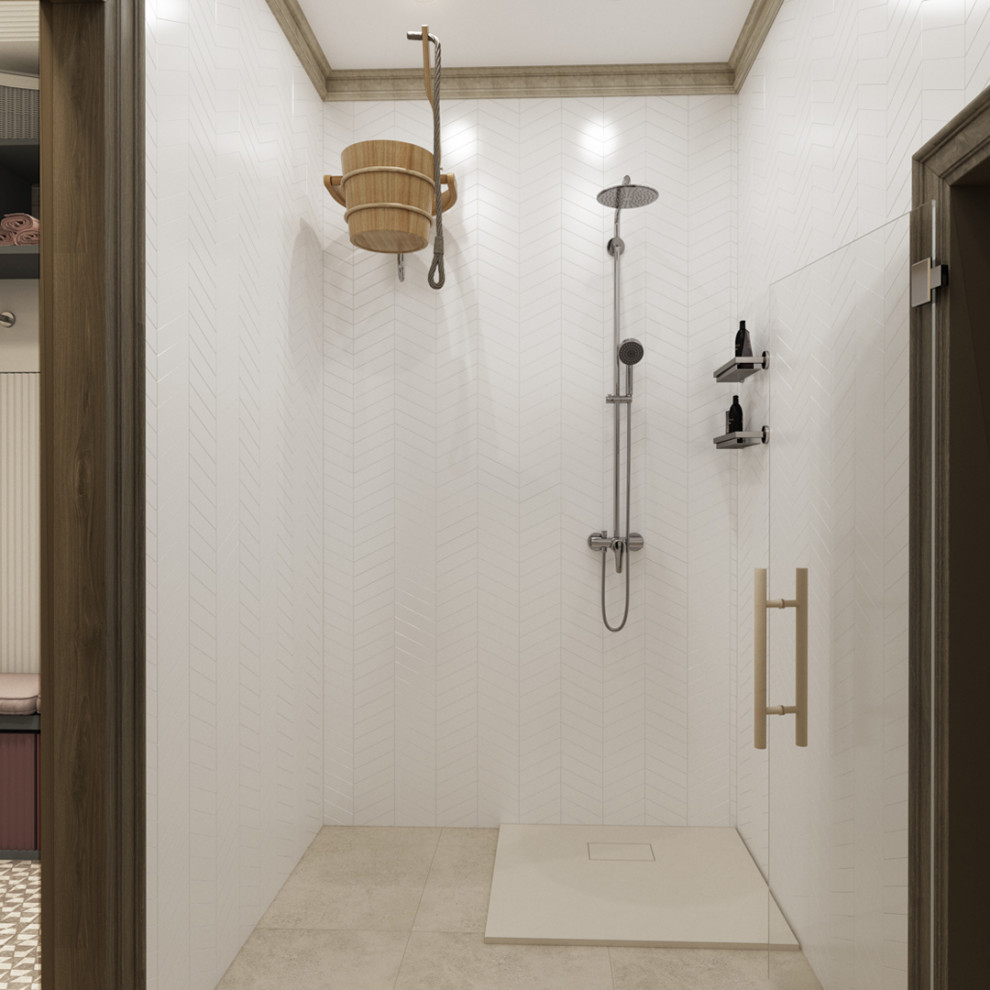 Дом из клееного бруса с двумя банями