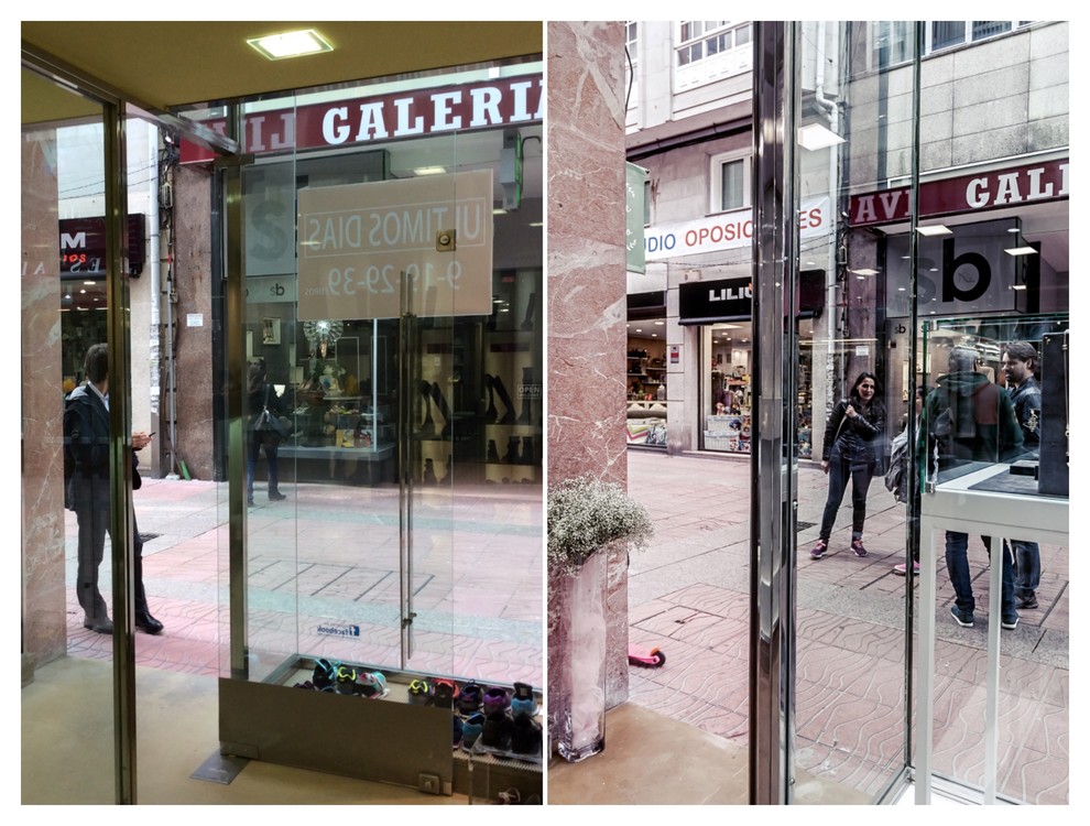 El antes y el despues de un local comercial Antes Zapateria  Ahora Joyeria.