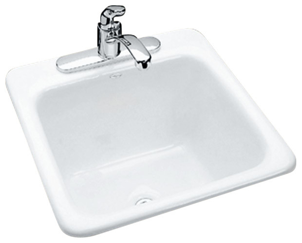 Laundry Tray Ledge Type Self Rimming Transitional Utility Sinks