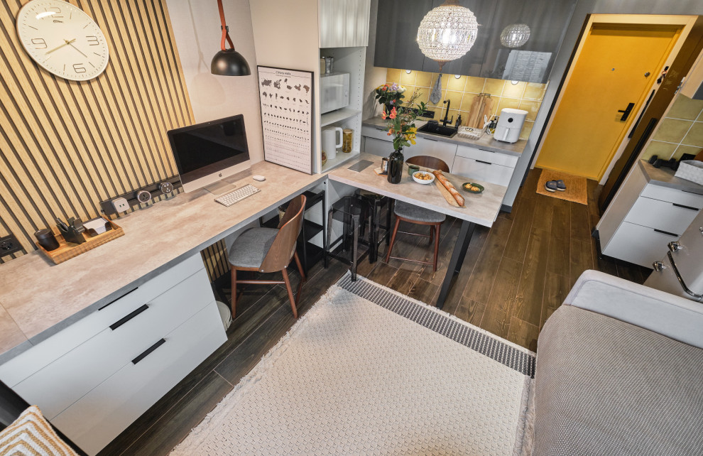 Интерьерная съёмка студии 19 кв.м. на Братиславской (Москва)