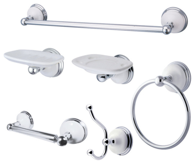 Victorian 6 Piece Bathroom Accessory Set - Traditional - Bathroom ...
