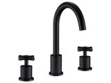 Ancona Prima 3 Widespread Double Handle Bathroom Faucet in Matte Black ...