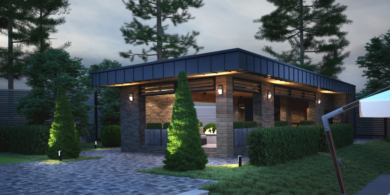 Дизайн проект благоустройства участка