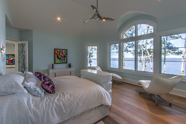 Stunning Master Bedroom Designed With View In Mind As Tv Is