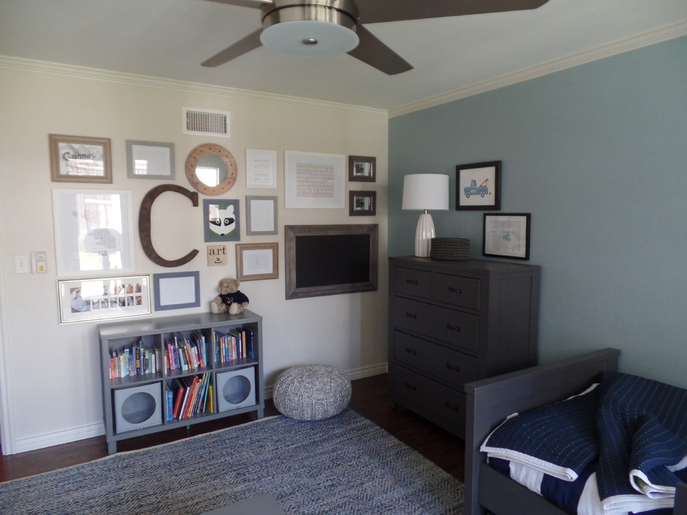 Design ideas for a transitional kids' room in San Diego.