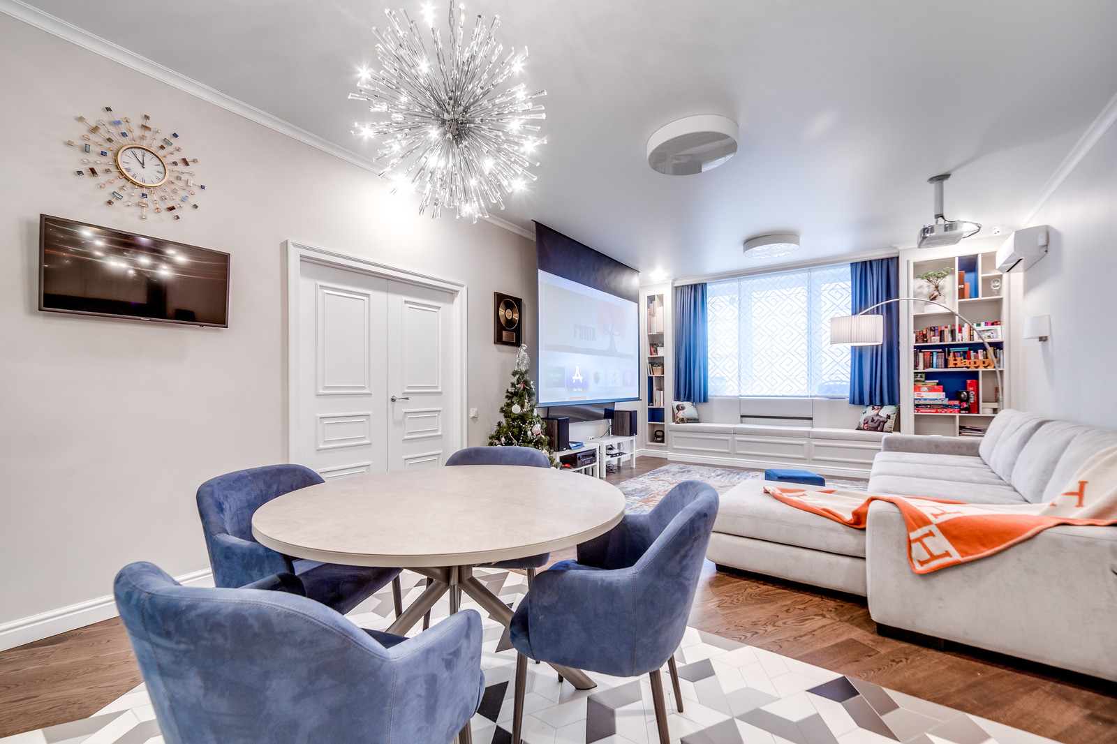 Квартира 130м2 в стиле Нео классика