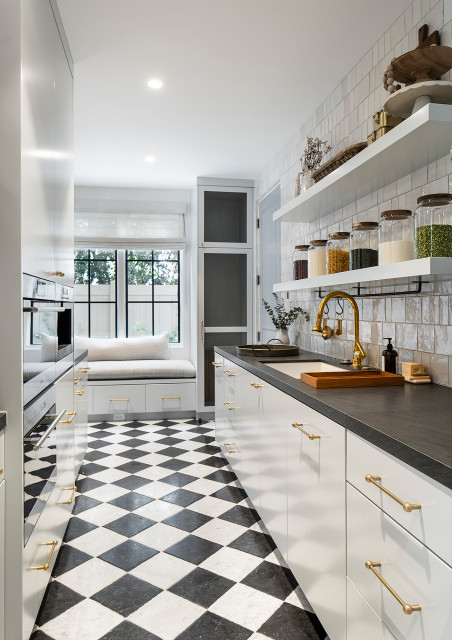 French Transitional french-country-kitchen