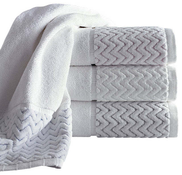 Vespucci Luxury Towel Set, 6-Piece, White