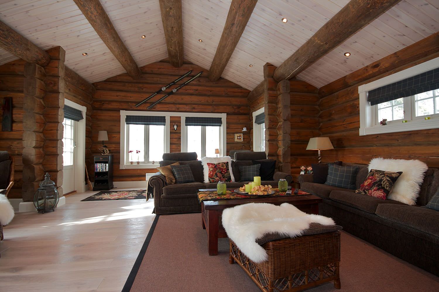 Дизайн интерьера  деревянного дома