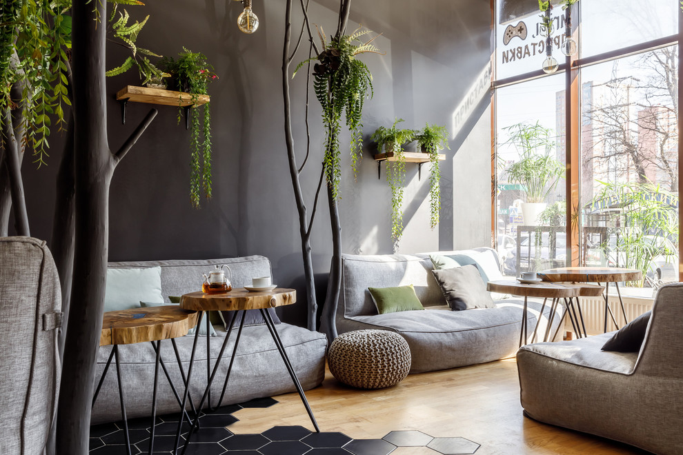 Дизайнерский проект "Зеленое" кафе в Краснодаре