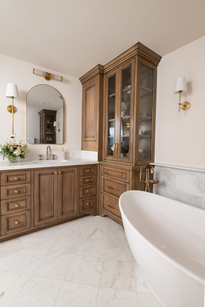 Bathroom - transitional bathroom idea in Orange County