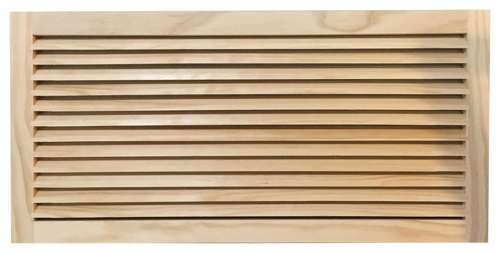 Wood Return Air Grille, 30"x12" Traditional Registers Grilles And