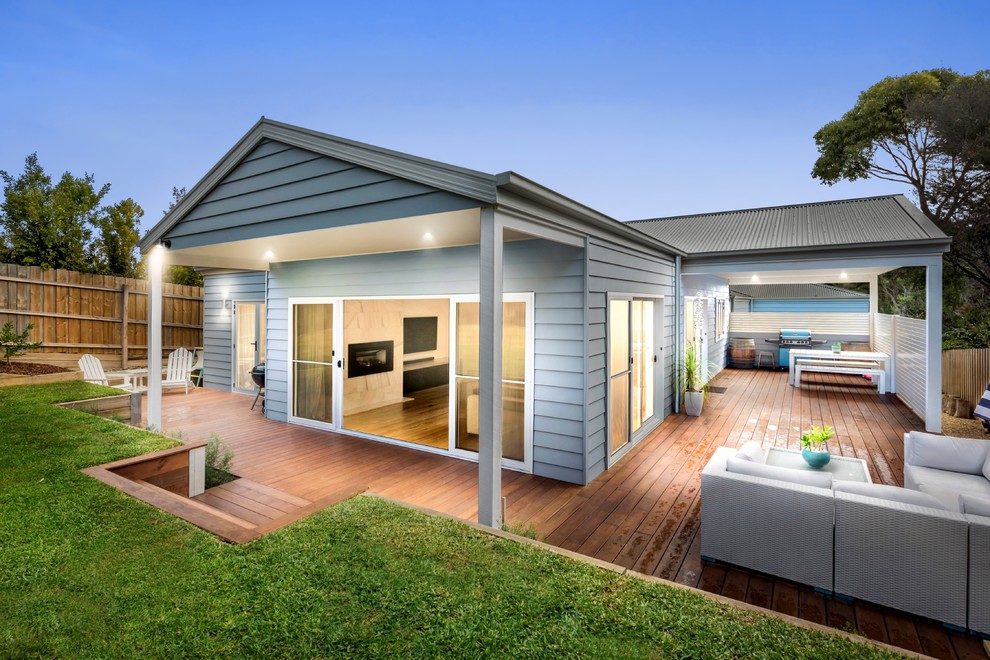 This is an example of a beach style exterior in Melbourne.