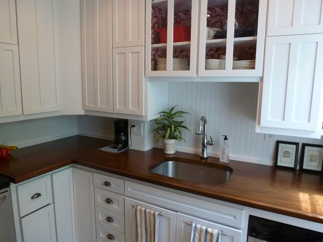 Custom Hickory Wood Countertops Craftsman Kitchen Other By