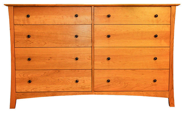 Armstrong 8 Drawer Double Dresser Natural Cherry Transitional