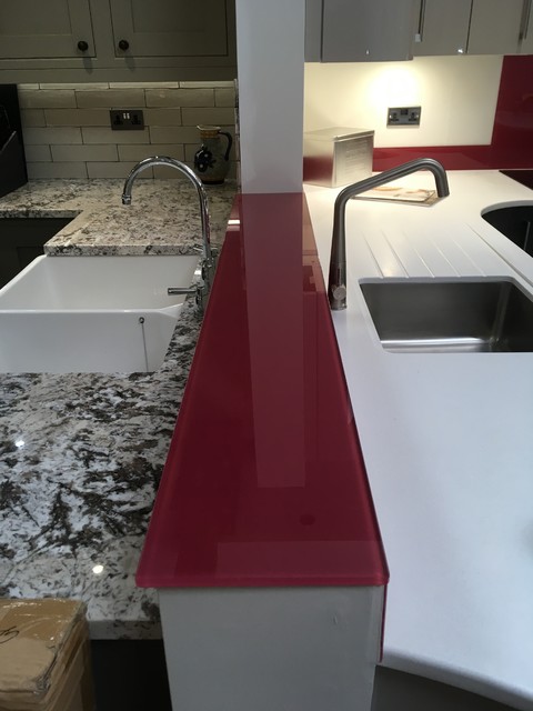 Farrow Ball Radicchio No 96 Kitchen Glass Splashback With