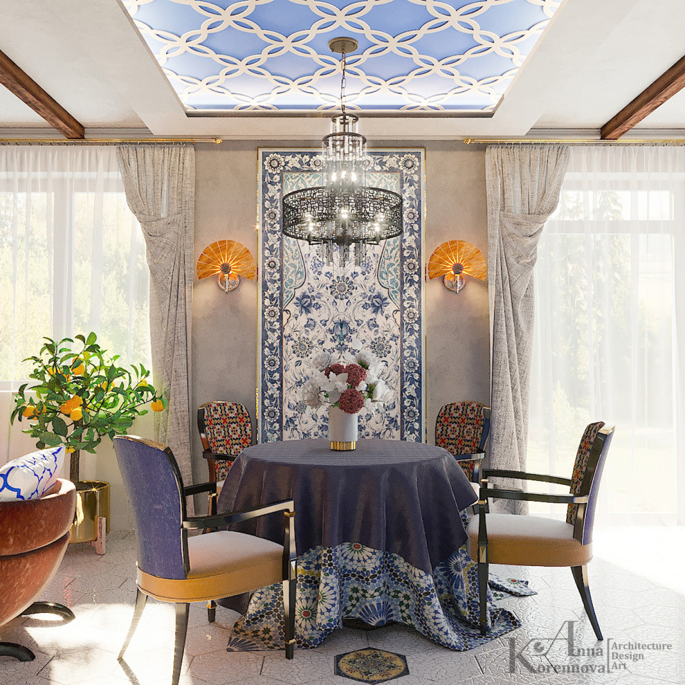 Дизайн коттеджа в марокканском стиле "Morocco dream".