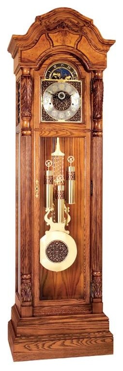 All Wood Grandfather Clock with Olive Ash Bur