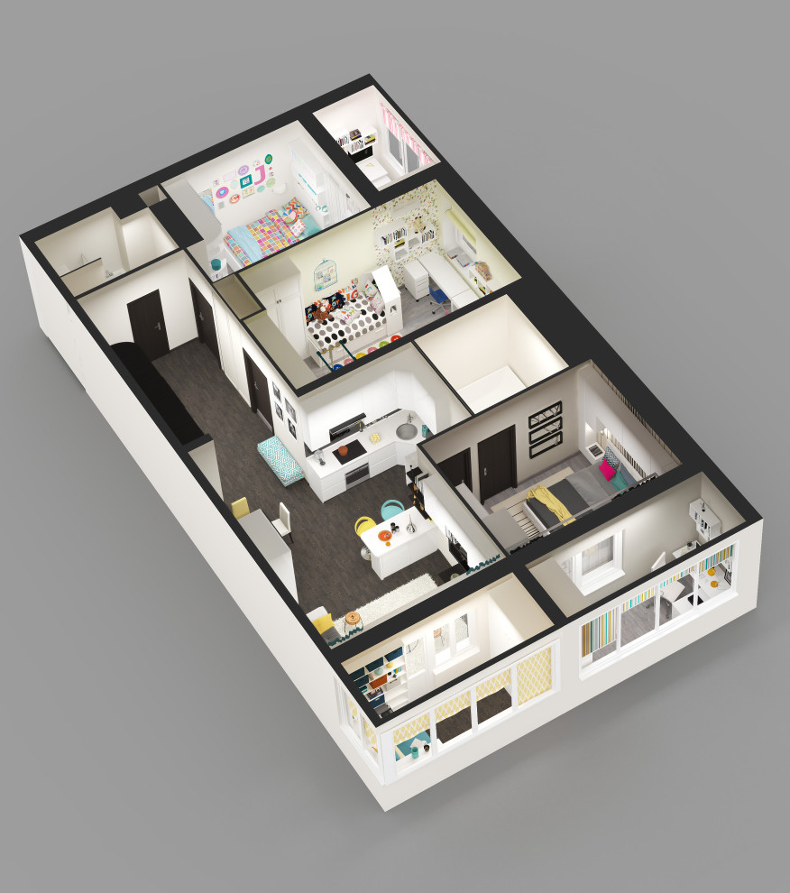 ЖК МЕЛЬНИКОВА 3К квартира 110 м2