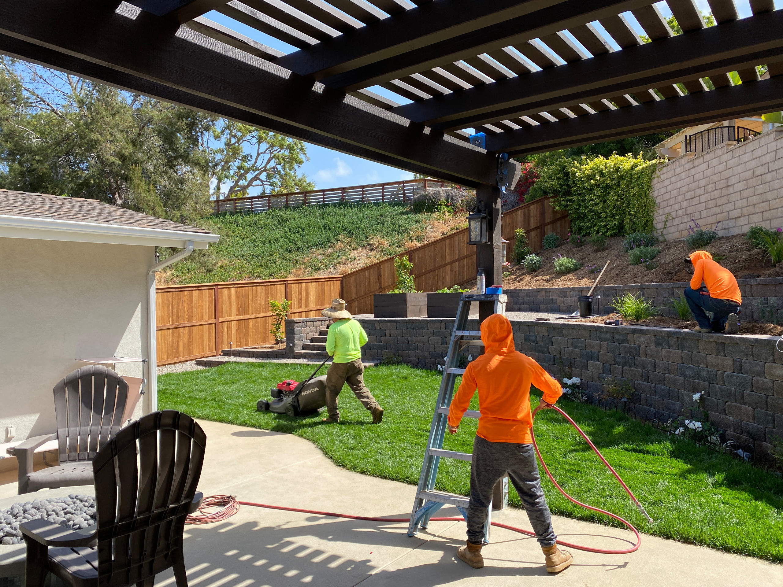 Finishing up a Full Backyard Remodel in Carlsbad North