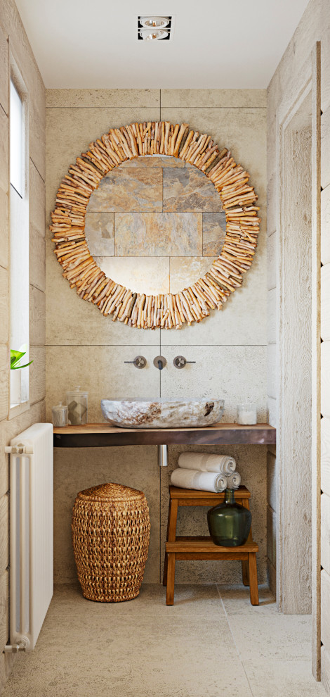 Интерьер гостевого дома с сауной