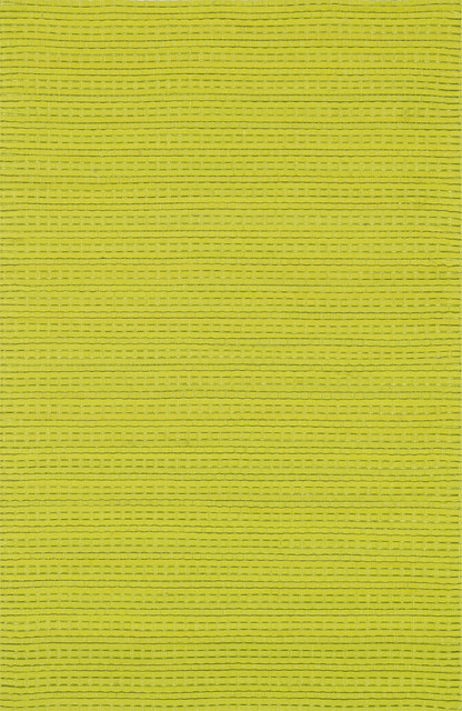 Hand Woven Rhythm Peridot Wool Rug (3'6 x 5'6)