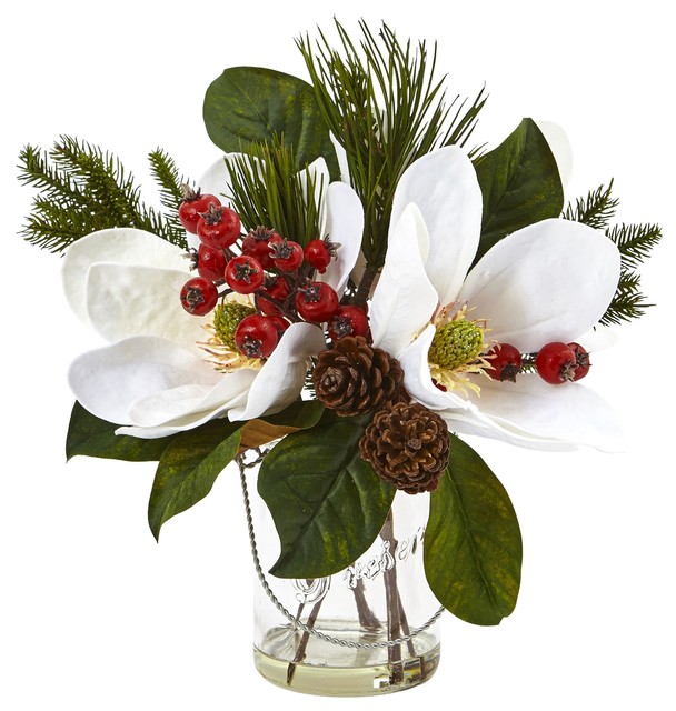 winter silk flower arrangements