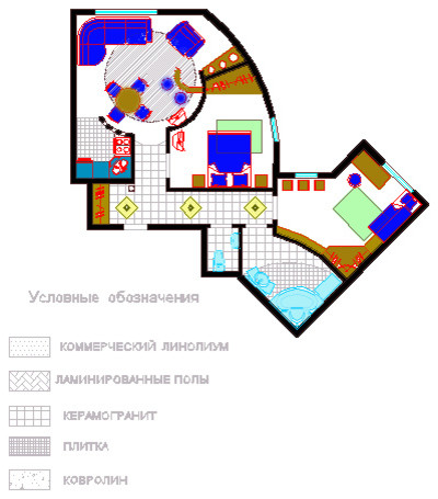 Планы перепланировки с расстановкой мебели