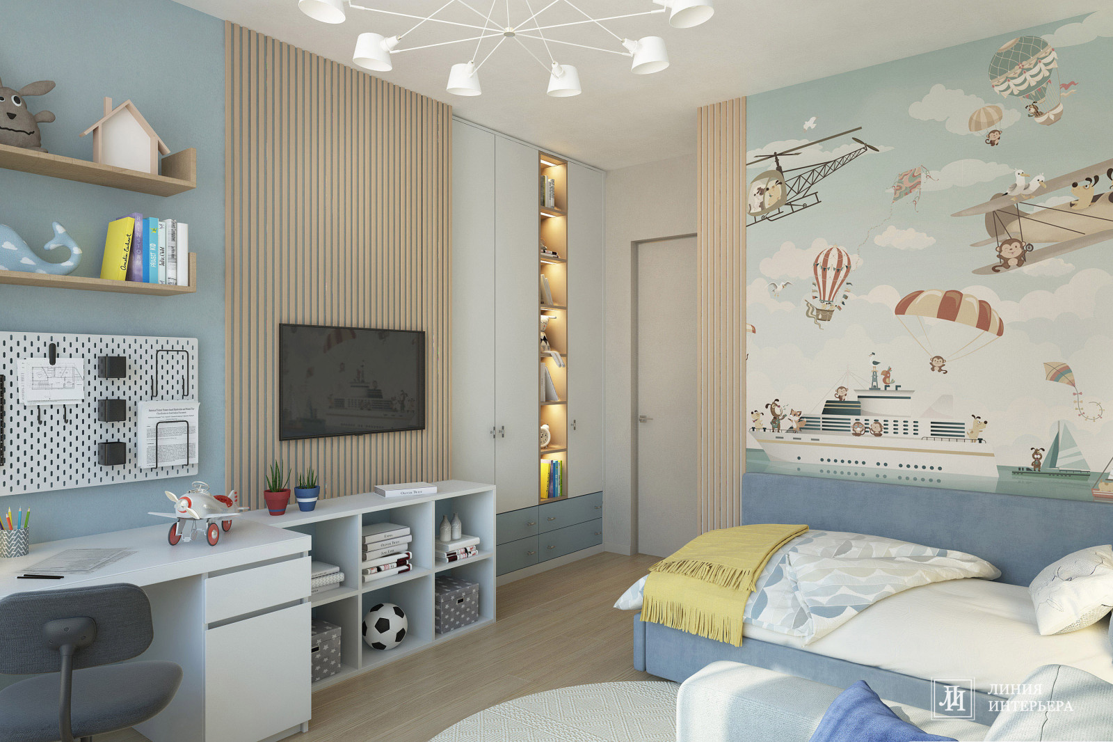 Дизайн интерьера 3-х комнатной квартиры в ЖК Триколор