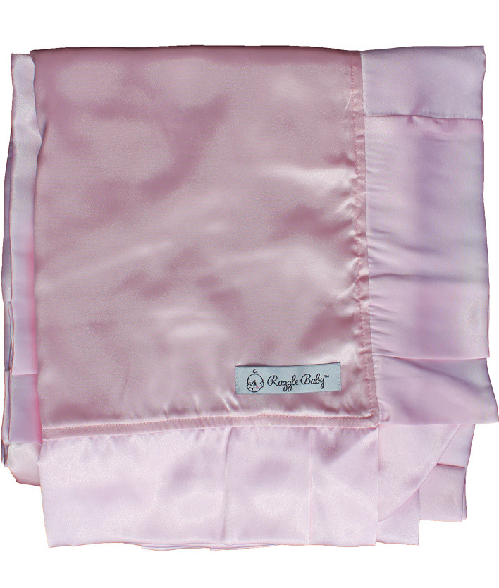 Pink Satin Blanket - Contemporary - Blankets - by Razzle Baby | Houzz