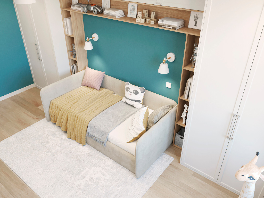 Проект детской комнаты для мальчика 15 м.кв