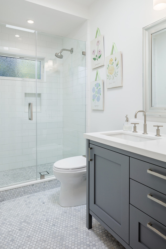 Inspiration for a transitional bathroom remodel in San Francisco