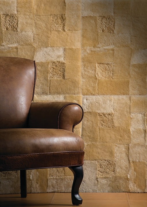 Garrett Leather Wall Panels & Wall Tiles - Rustic - Family Room - New ...
