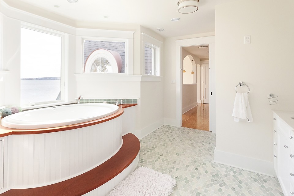 Inspiration for a beach style bathroom in Boston.