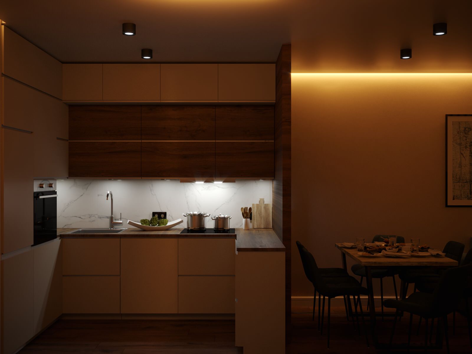 Дизайн-проект трехкомнатной квартиры.