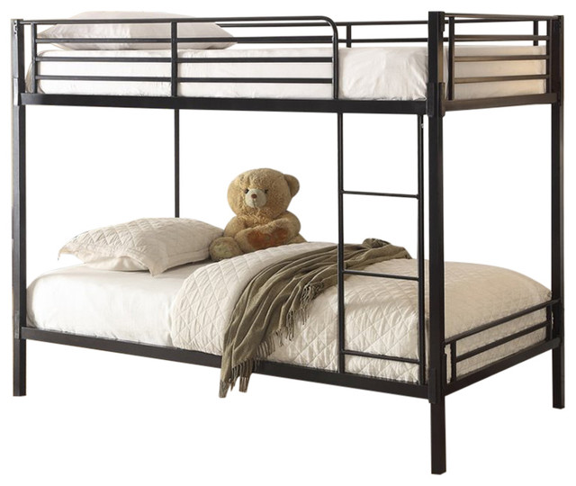 4d Concepts Boltzero Twin Over Bunk Bed Black Contemporary 4d Concepts Boltzero Twin Over Bunk Bed Black Contemporary Beds By Homesquare