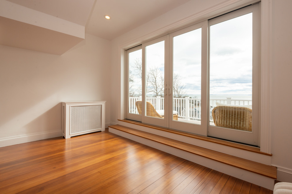 Inspiration for a transitional home design remodel in Boston