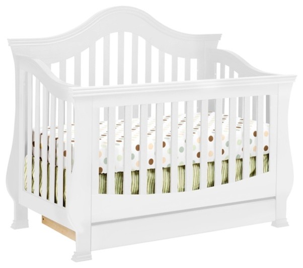 Ashbury 4In1 Convertible Crib With Toddler Bed Conversion Kit Traditional Cribs by