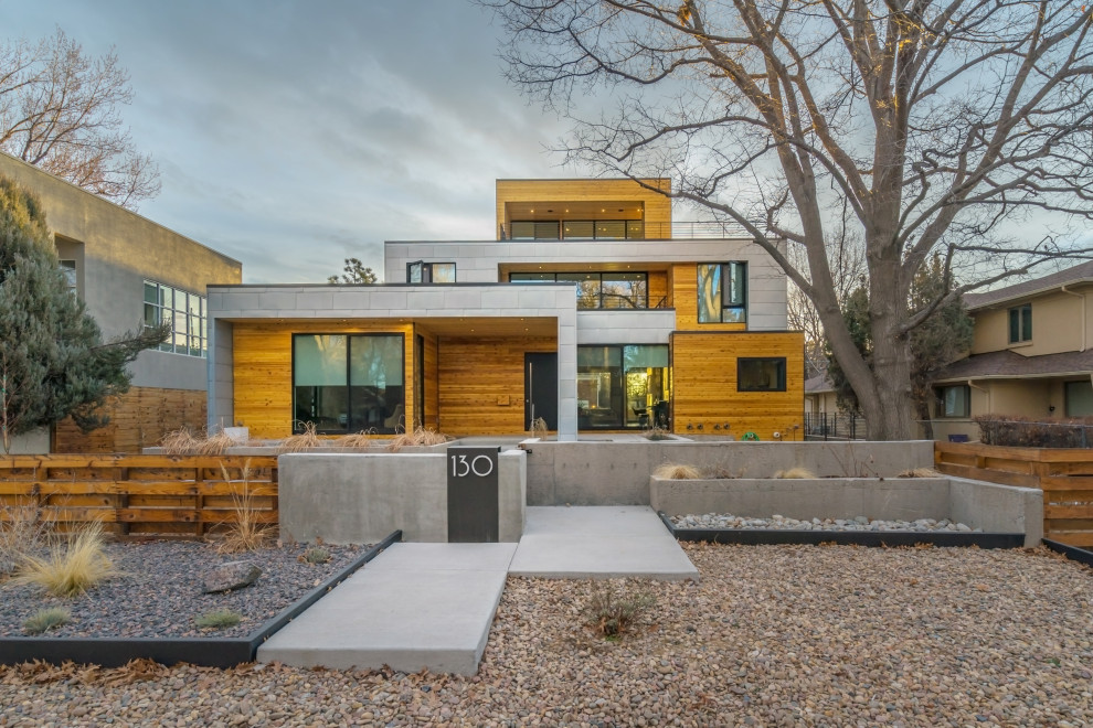 Inspiration for a contemporary exterior in Denver.